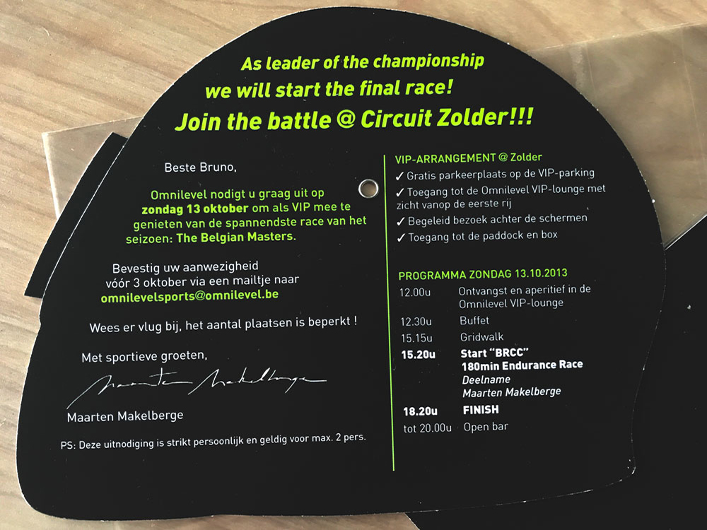 Zolder 2013 - Customer event